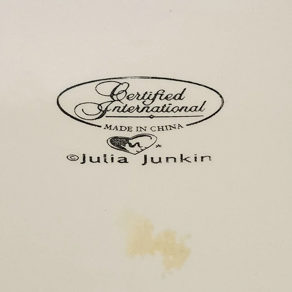 Certified International Julia Junkin Square Ceramic Serving Platter 11.5